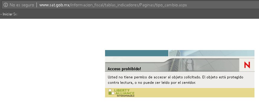 s_ponch's tweet photo. @SATMX no se puede accesar a la consulta del tipo de cambio https://t.co/7KKTuRLRXF