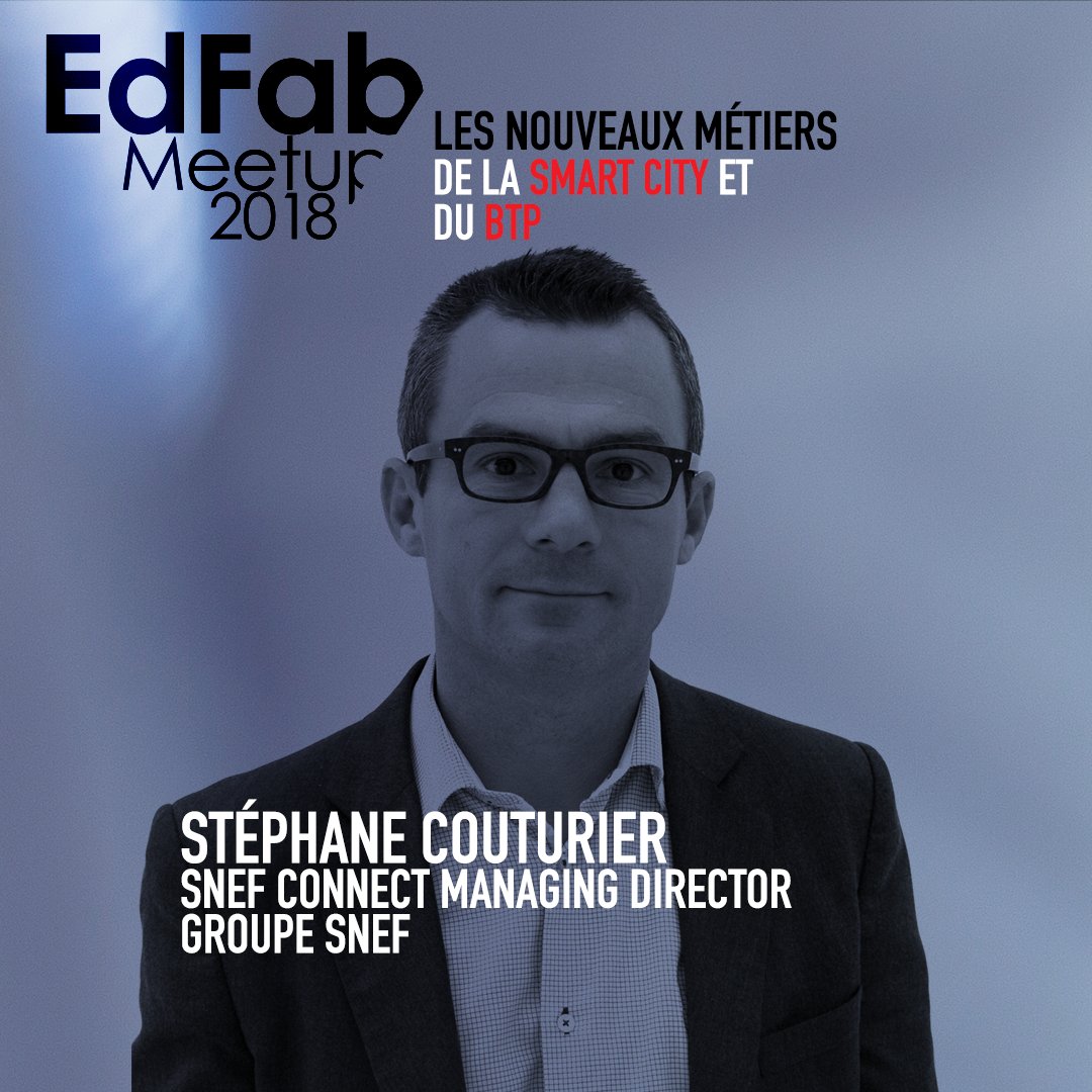 CapEdFab's tweet photo. Stéphane Couturier, directeur général de SNEF Connect le #SmartBuilding transforme le métier d'éléctricien & les compétences attendues. 1 métier d'avenir & en tension. #EdFabMeetup #BuildingBeyond https://t.co/bSb3FHj5m5