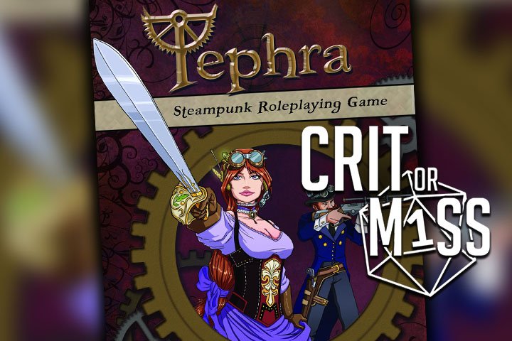 In this week's #CritOrMiss, Tanner grabs his goggles and dives into the #Steampunk genre with the #RPG: #Tephra! projectderailed.com/crit-or-miss/t…