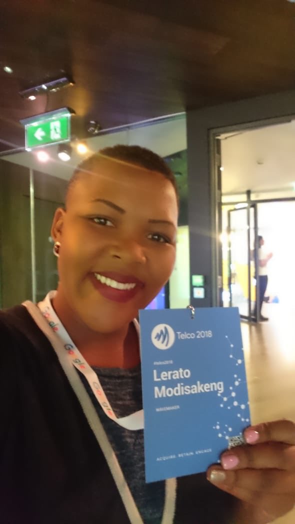 WavemakerZA's tweet photo. SEM Manager, Lerato Modisakeng, representing Wavemaker SA at #Telco2018 at the @Google Headquarters in Dublin, Ireland #FutureMakers #MediaContentTech https://t.co/3RHIDqwYKR