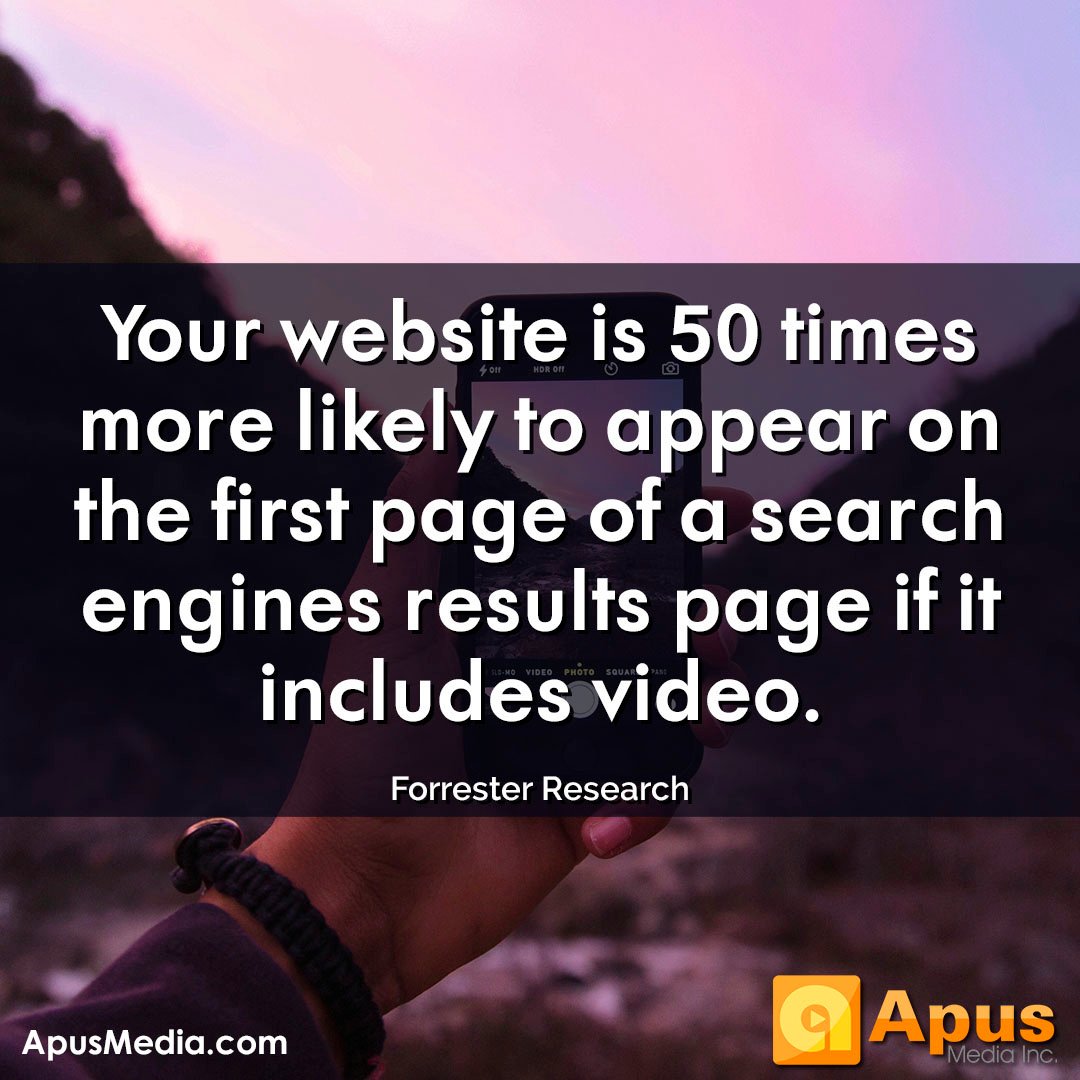 ApusMedia's tweet photo. Video can help with your company's SEO. Give it a try! #VisualMarketing #DigitalMarketing #ContentMarketing #BrandStrategy #Entrepreneurship #SmallBusinessMarketing #videoproduction #tips #MarketingVideos #VideoProductioncompanies https://t.co/M67170hSaP