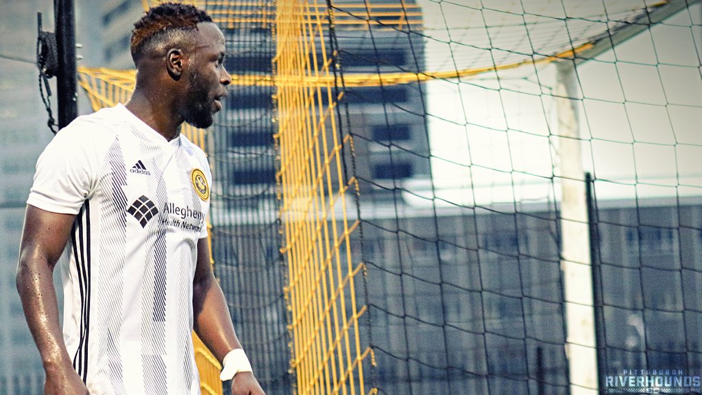 RiverhoundsSC's tweet photo. Congrats to @necobrettj on earning a spot on the @USL Team of the Week bench after taking the conference lead in goals scored this past weekend. #UNLEASH https://t.co/gjycEdnrEd