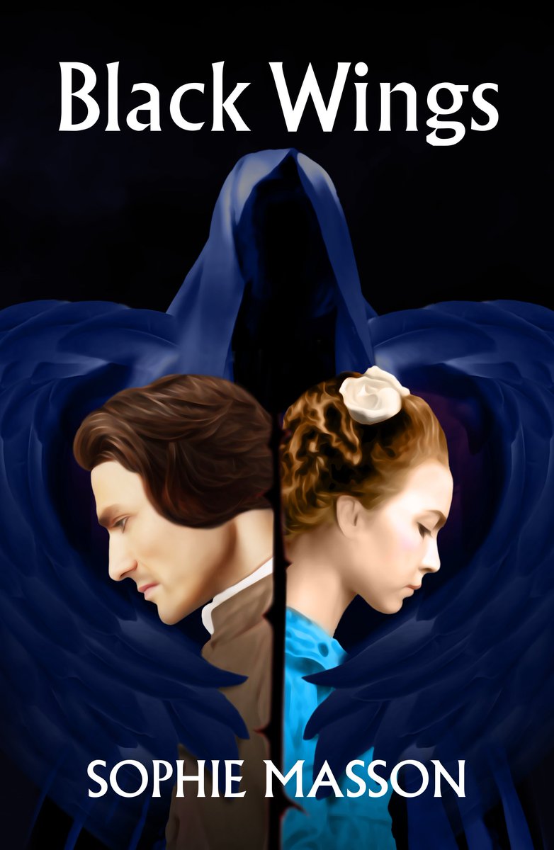 MaskedManDesign's tweet image. Book cover #illustration for Black Wings by @SophieMasson1 published October 2018 by @GreystonesPress