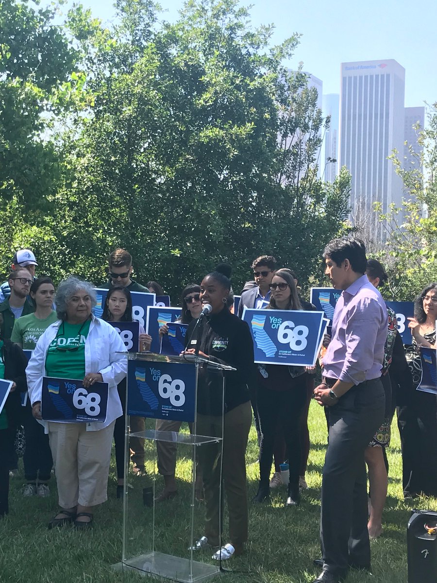 OutdoorEquity's tweet image. "When we provide access to nature for underserved communities we’re proving everyone deserves life." 
-CNC Senior Naturalist at the Prop 68 Event with @kdeleon 
#yeson68 #outdoorequity #parksareforeveryone