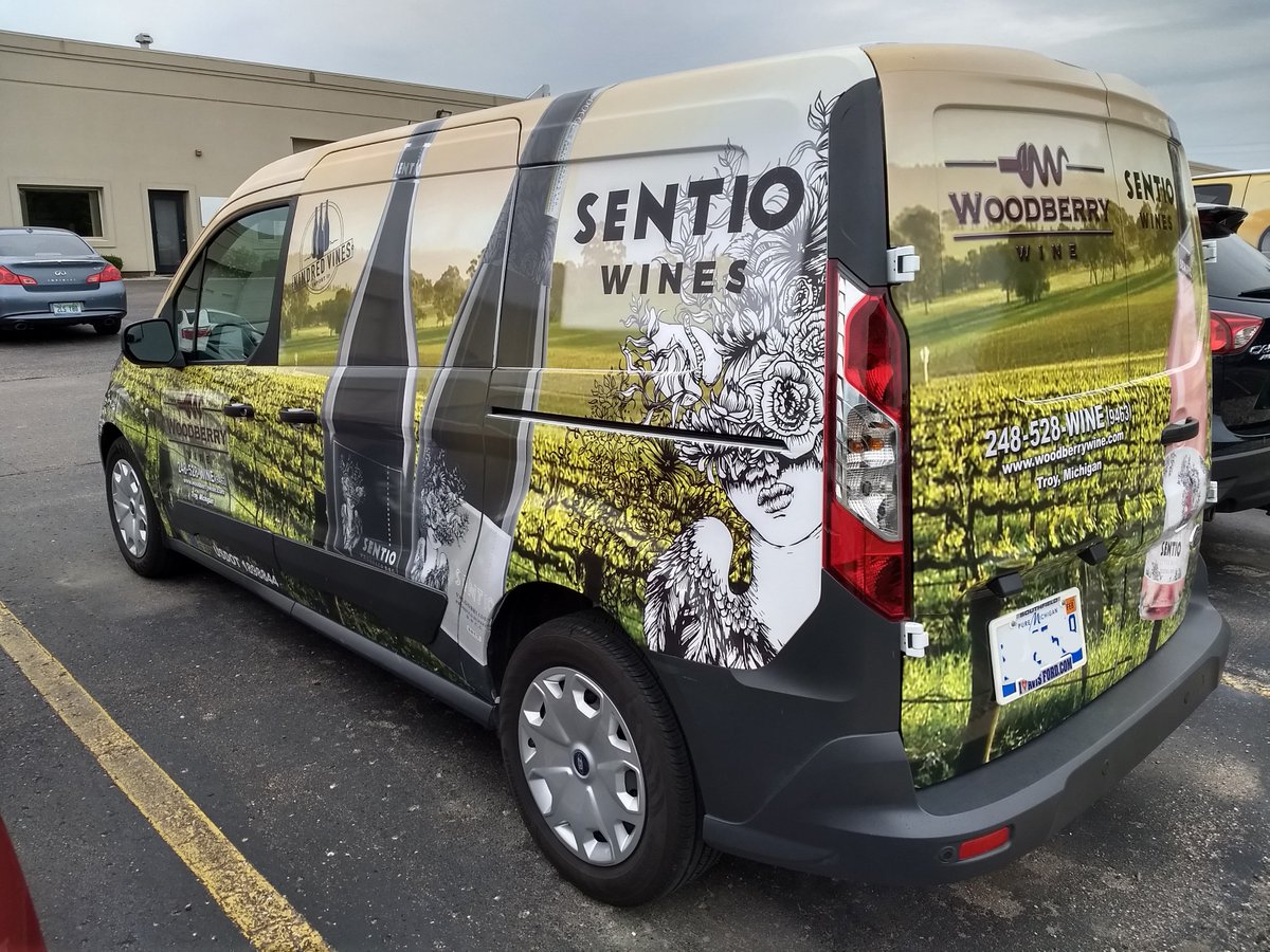 woodberrywine's tweet photo. We've added a new van to the fleet! Look for our new @Sentiowines van throughout #Michigan! https://t.co/kigUtNo69T