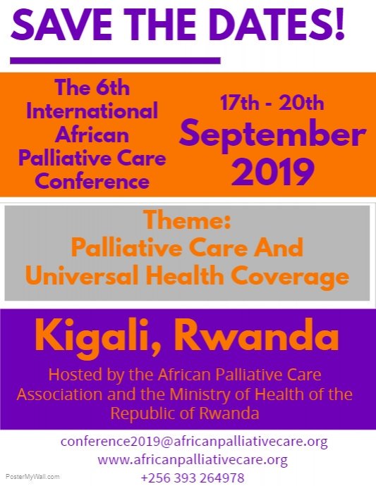 MUKASAHAHA Diane (@dianemukasahaha) on Twitter photo Dear Palliative Care activists don't miss # Visit Rwanda SAVE THE DATES it is official... look on the post <a href="/RwandaHealth/">Ministry of Health | Rwanda</a> <a href="/ICPCN/">ICPCN</a> <a href="/APCAssociation/">APCA</a> <a href="/AORTIC_AFRICA/">AORTIC</a> <a href="/IAHPC/">IAHPC</a> <a href="/drmhoira/">mhoira leng</a> <a href="/RHardingCSI/">RichardHarding</a> @LinnetGJ <a href="/RwandaPCHO/">RwandaPCHOrg</a> <a href="/uicc/">Union for International #CancerControl</a> Dear Palliative Care activists don't miss # Visit Rwanda SAVE THE DATES it is official... look on the post <a href="/RwandaHealth/">Ministry of Health | Rwanda</a> <a href="/ICPCN/">ICPCN</a> <a href="/APCAssociation/">APCA</a> <a href="/AORTIC_AFRICA/">AORTIC</a> <a href="/IAHPC/">IAHPC</a> <a href="/drmhoira/">mhoira leng</a> <a href="/RHardingCSI/">RichardHarding</a> @LinnetGJ <a href="/RwandaPCHO/">RwandaPCHOrg</a> <a href="/uicc/">Union for International #CancerControl</a>