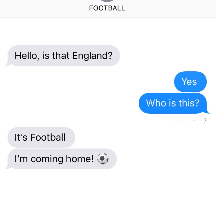 ‘Hello, is that England?” 😂⚽️