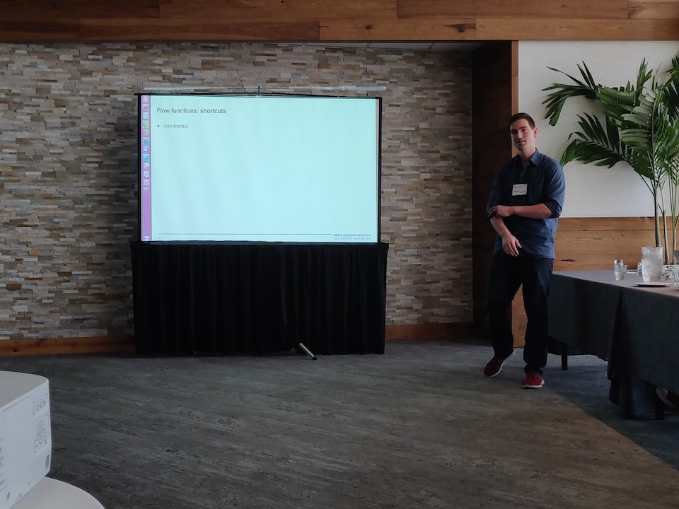 #Phasar tutorial at #pldi2018 is highly popular. Room is almost full. <a href="/pd_schubert/">Philipp Schubert</a> is ready for the afternoon sessions. Also: we still have some of our cool stickers left.