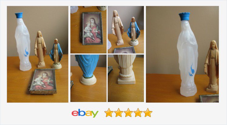 sonupsales's tweet photo. VINTAGE LOT Statue FIGURINE VIRGIN MARY Holy Water Bottle Frame Picture #Catholic | eBay #BVMMOG #vintage #religious #auction #lot #theblessedvirginmary
https://t.co/yPWGE2Tvld https://t.co/T23JGXIfFZ