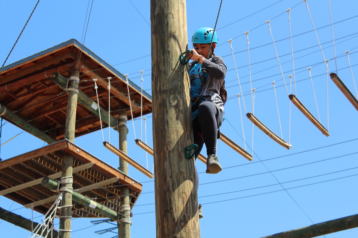 CSUSBcyber's tweet photo. GenCyber means that these Girl Scouts get to experience the @csusbrecwell ropes course! They’re doing more than just having fun. They’re learning the importance of communication, teamwork, and overcoming obstacles!
#nsa
#nationalsecurityagency
#gencyber
#csusbrecsports
#gssgc https://t.co/Gi9J8BrJWM