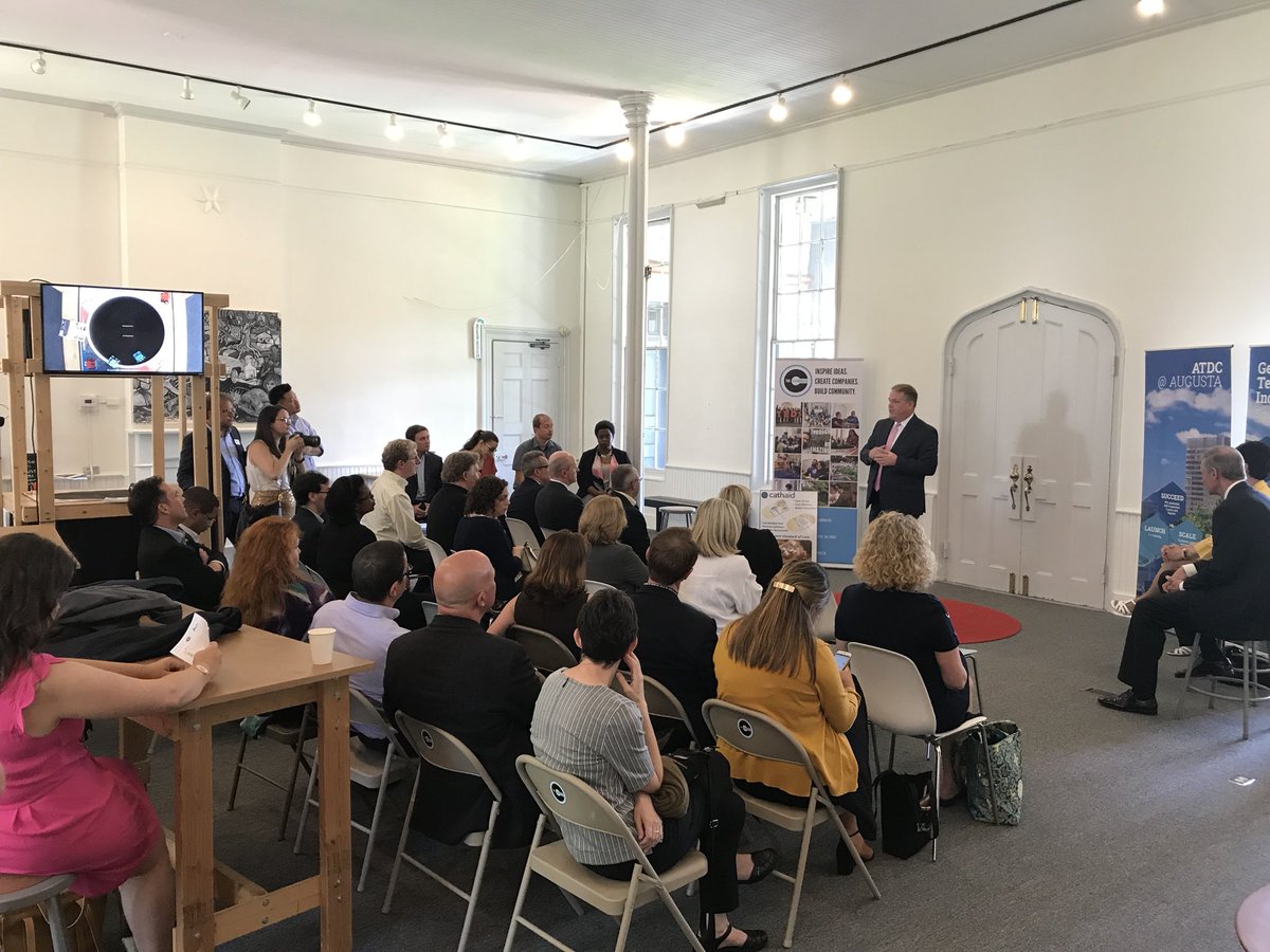 We’re delighted to host <a href="/GeorgiaTech/">Georgia Tech</a> President Bud Peterson to share what’s happening in Augusta’s Startup Community through our partnership with <a href="/atdc/">ATDC</a>