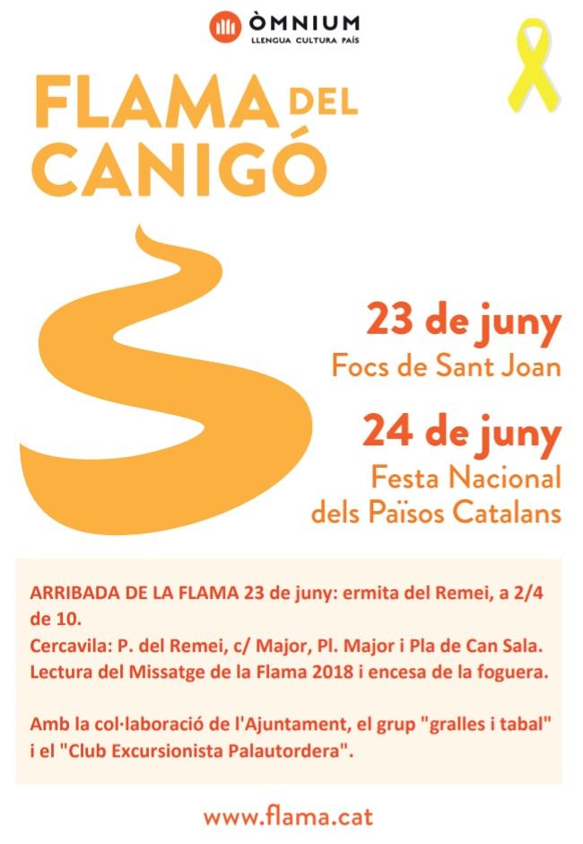Aquest Sant Joan rebrem la Flama del Canigó amb més força que mai! ✊🔥

#FlamaDelCanigo
<a href="/OmniumVOriental/">Òmnium Vallès Oriental</a> #palautordera