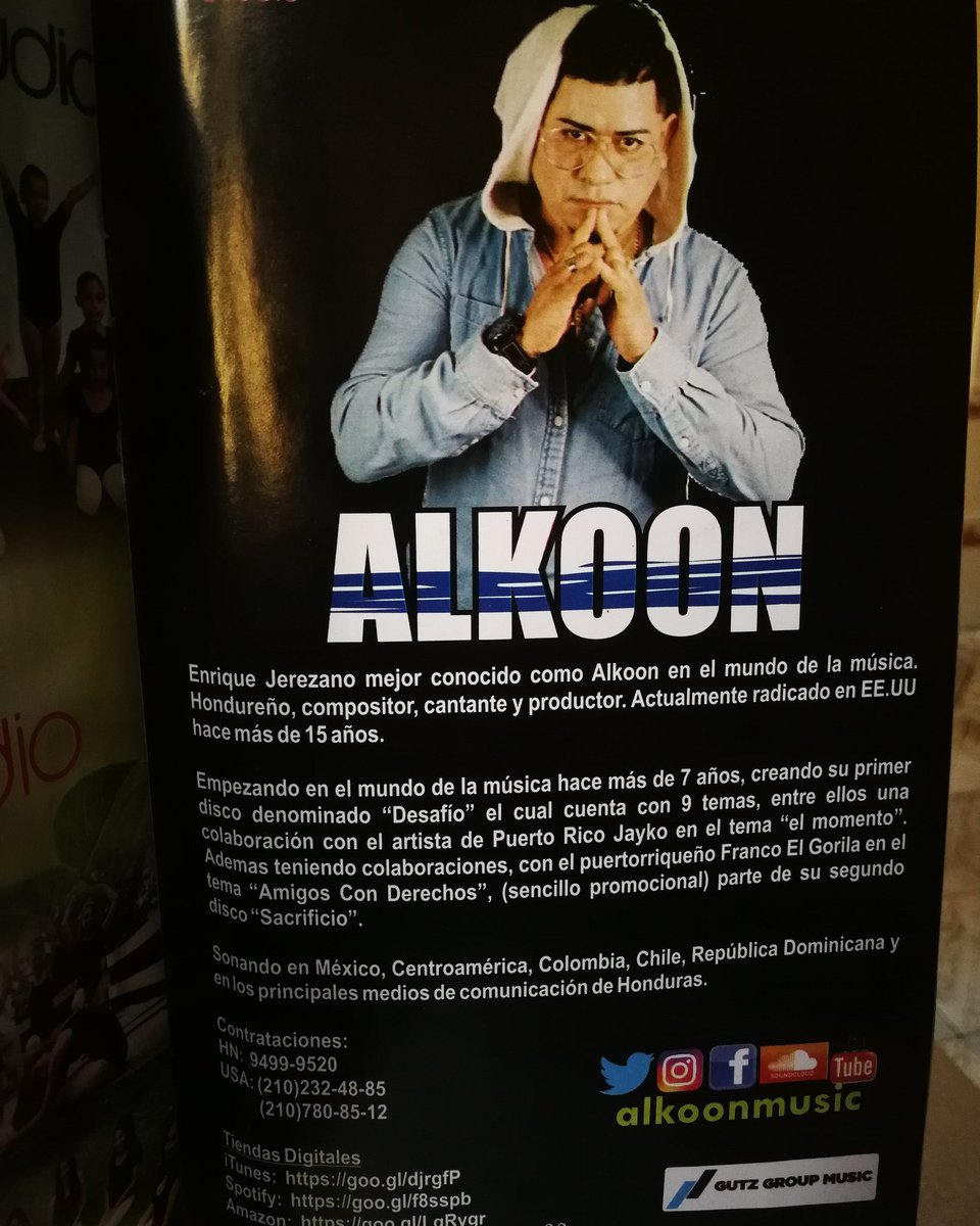 AlkoonMusic's tweet photo. #Gracias #BaletStudio por la Nota en su revista, agradecido con la gente de Santa Rosa De Copan 💪 🔥 venimos fuerte gente #AlejandraDiaz @alejazzz8 💯 💣 https://t.co/N1crbc8wea