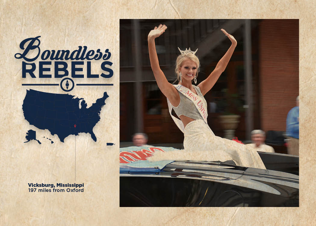 OleMiss's tweet photo. Miss University, Charley Ann Nix, is ready to rep the Red & Blue on a big stage this week as she competes in the Miss Mississippi Pageant! #BoundlessRebels https://t.co/EvfF8P0DBL