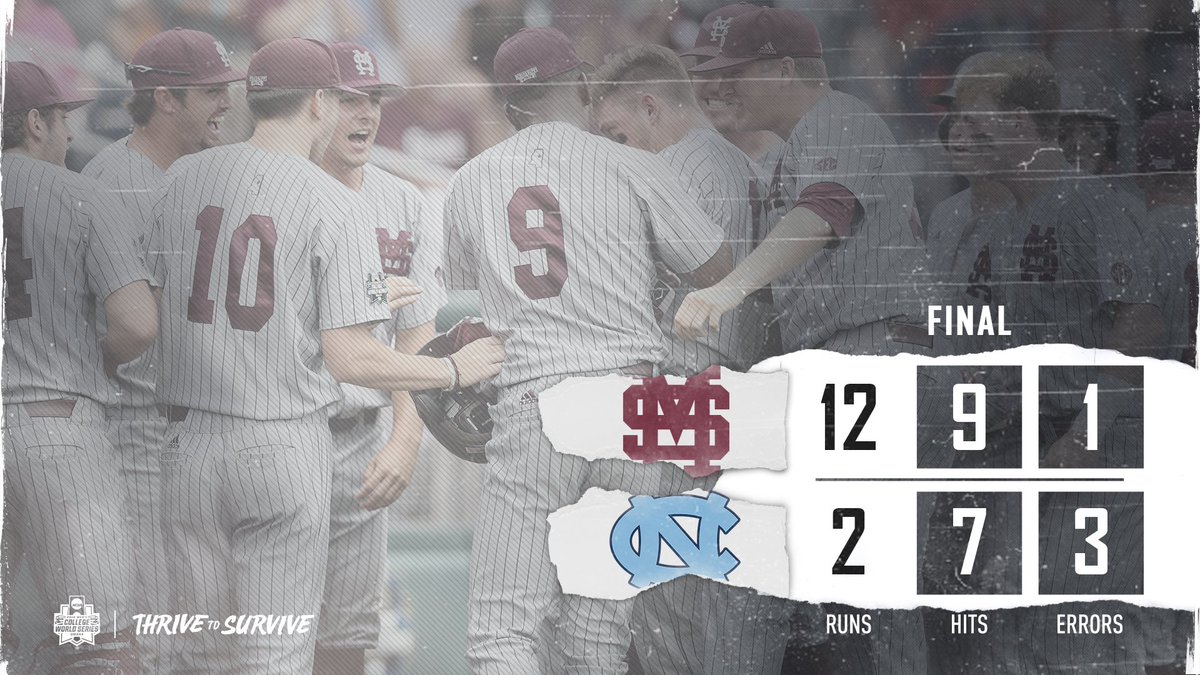 BALLGAME! State improves to 2-0 in the #CWS behind a 7 RBI day from Jordan Westburg!

#OmaDawgs | #HailState🐶