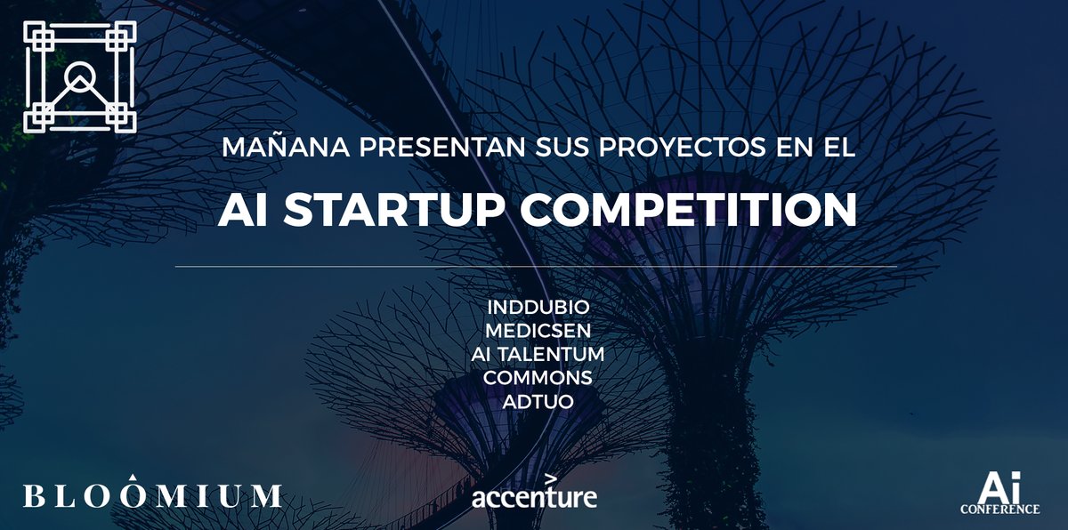 IvarsMas's tweet photo. Hoy desde @AdtuoCom hemos sido elegidos finalistas de la #AIStartupCompetition del #AIConference en el @ICEMD de @ESICEducation. Muchas Gracias a @Bloomium y @AccentureSpain y enhorabuena a la ganadora: @Medicsen_ES y a los otros finalistas: @inddubio, @aitalentum y @hellocommons https://t.co/0d8XGsTsFP