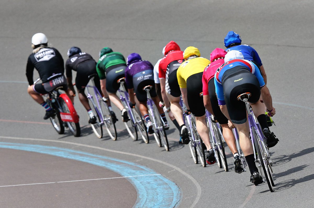 condorcycles's tweet photo. This year we created special edition Keirin bikes for riders at the World Cycling Revival event. The bikes featured the colours of our first race team, Condor Mackerson and were topped with saddles by @brooksengland. #Condor70 https://t.co/WGuUk5xhLd