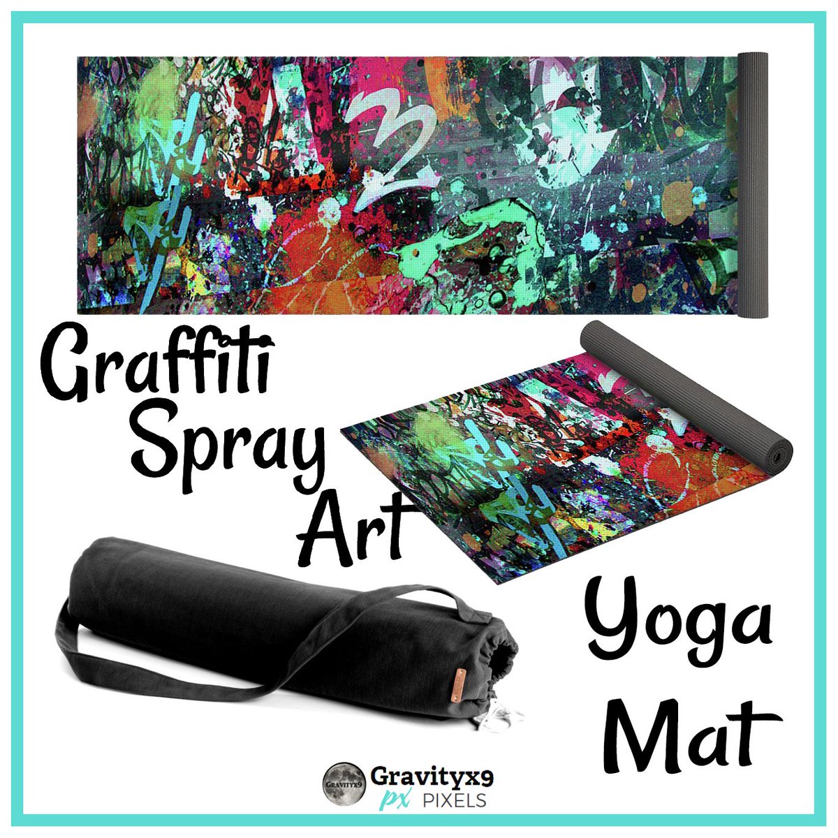 gravityx9's tweet photo. https://t.co/sctC0pYl3R * Graffiti Spray Paint Yoga Mat designed by #Gravityx9 at #Pixels (#FineArtAmerica) ~ Workout or meditate with this premium yoga mat.
Yoga mats come with a black carrying bag with wide shoulder strap. #yogamat #exercisemat #workoutmat #yogalove **** https://t.co/Vp6IiTQwBo