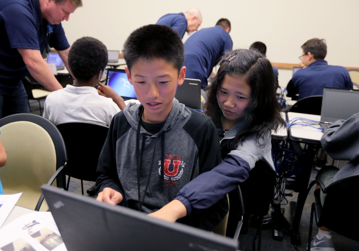 soecsd's tweet image. Day 2 of #CyberBootCamp is complete ✔️ Great job students! Tomorrow our #CyberBootCamp students will learn about FBI cyber investigation #FutureLeaders