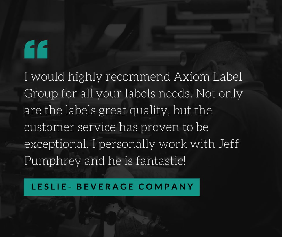 AxiomLabel's tweet image. #TestimonialTuesday Customers are our number one priority! We love hearing your experience with Axiom Label and strive to make sure our customers have an exceptional experience every time!

 #AxiomLabel #Flexible Packaging #Packaging #Custom