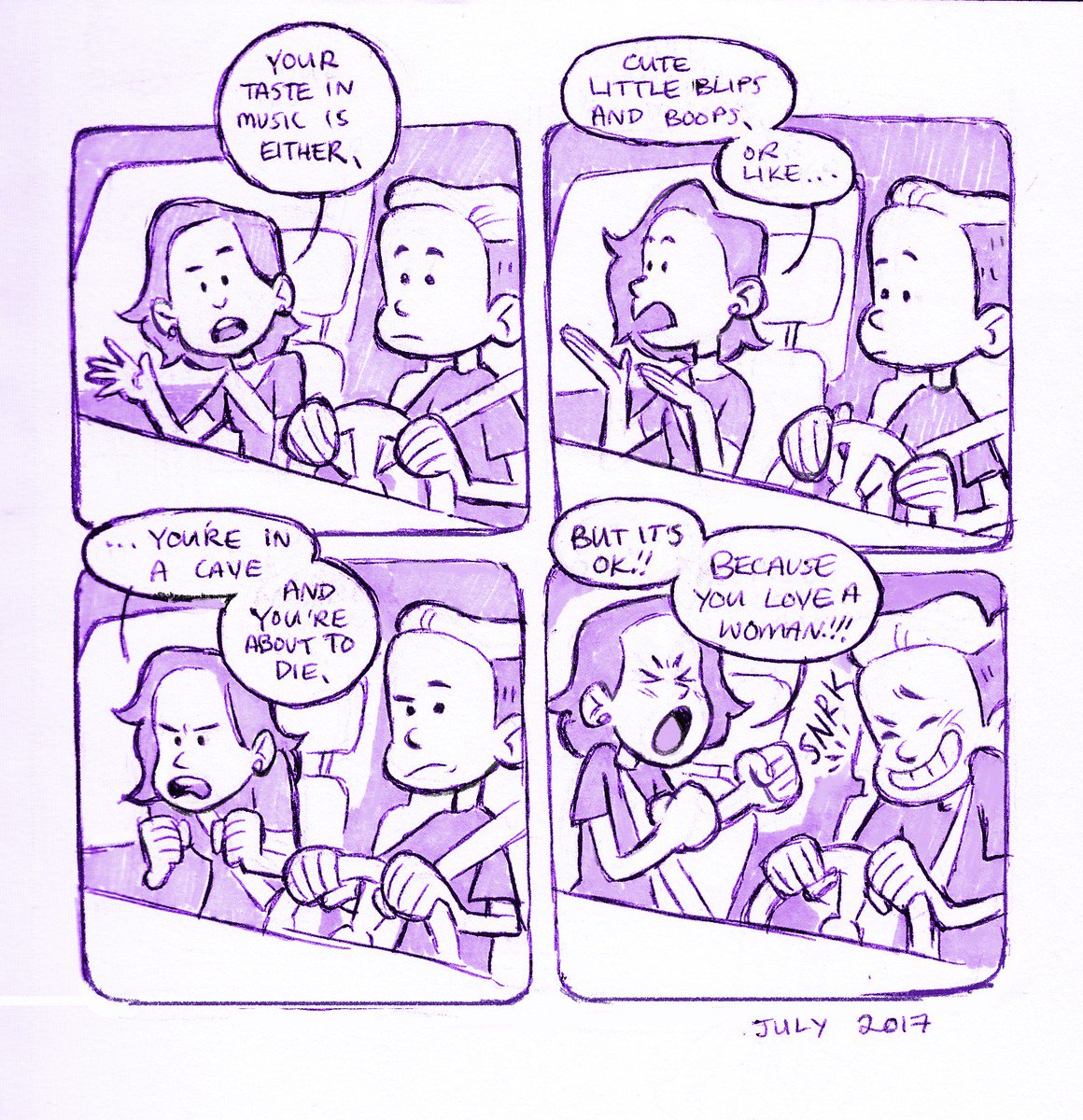 found this old comic of a conversation I had with my sister one time. she's not wrong 