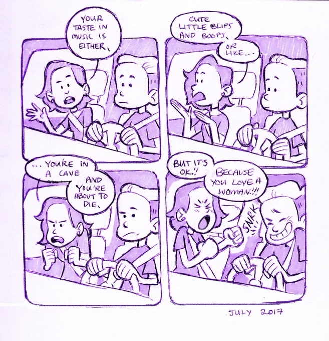 found this old comic of a conversation I had with my sister one time. she's not wrong 