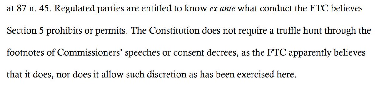 BerinSzoka's tweet photo. Best line from the @TechFreedom-@LawEconCenter 2016 amicus brief in the #LabMD case before the FTC, presaging the specificity arguments that led the 11th Circuit to (last week) block the #FTC's data security enforcement action
https://t.co/sXfgdTVHKf https://t.co/1PViRHIsm7