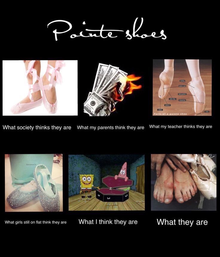 LdnBallet's tweet image. #pointeshoes the myth, the dream, the reality 😂💗😂 #londonballetacademy #dancerproblems
