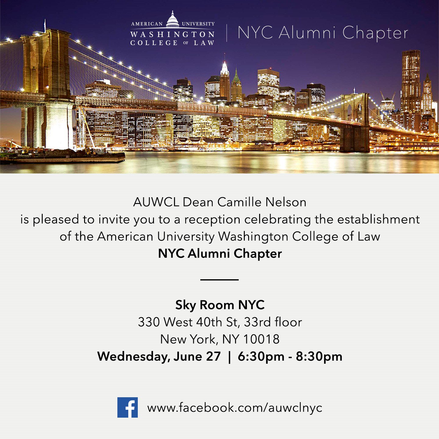 AUWCL_alumni on Twitter: "Join us June 27 at @skyroomnyc in celebration