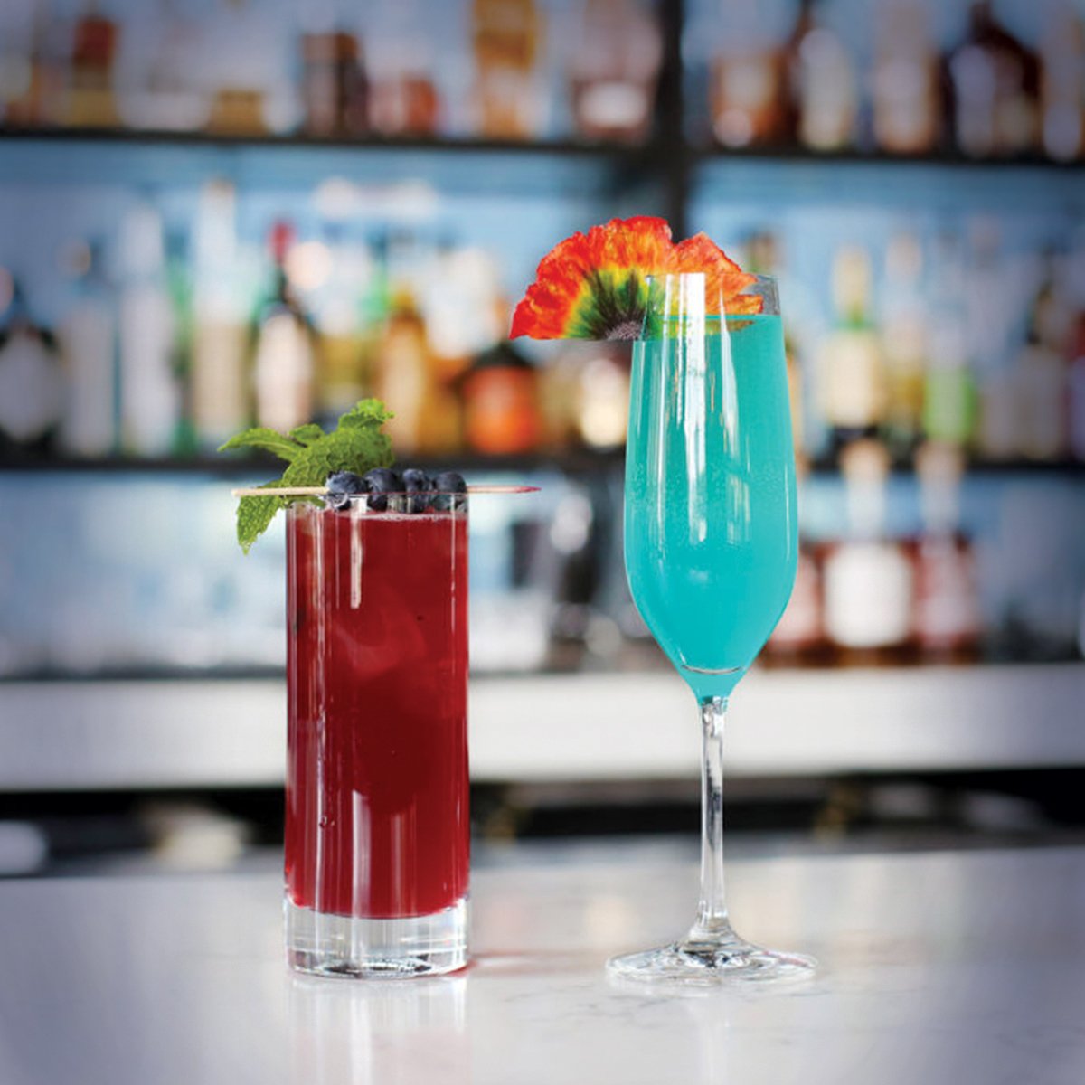 IndigoBaltimore's tweet photo. Cheers to Pride! Join us in celebrating LGBTQ Pride Month with our specially crafted drinks. #ColorOfPride https://t.co/VonjlINSru