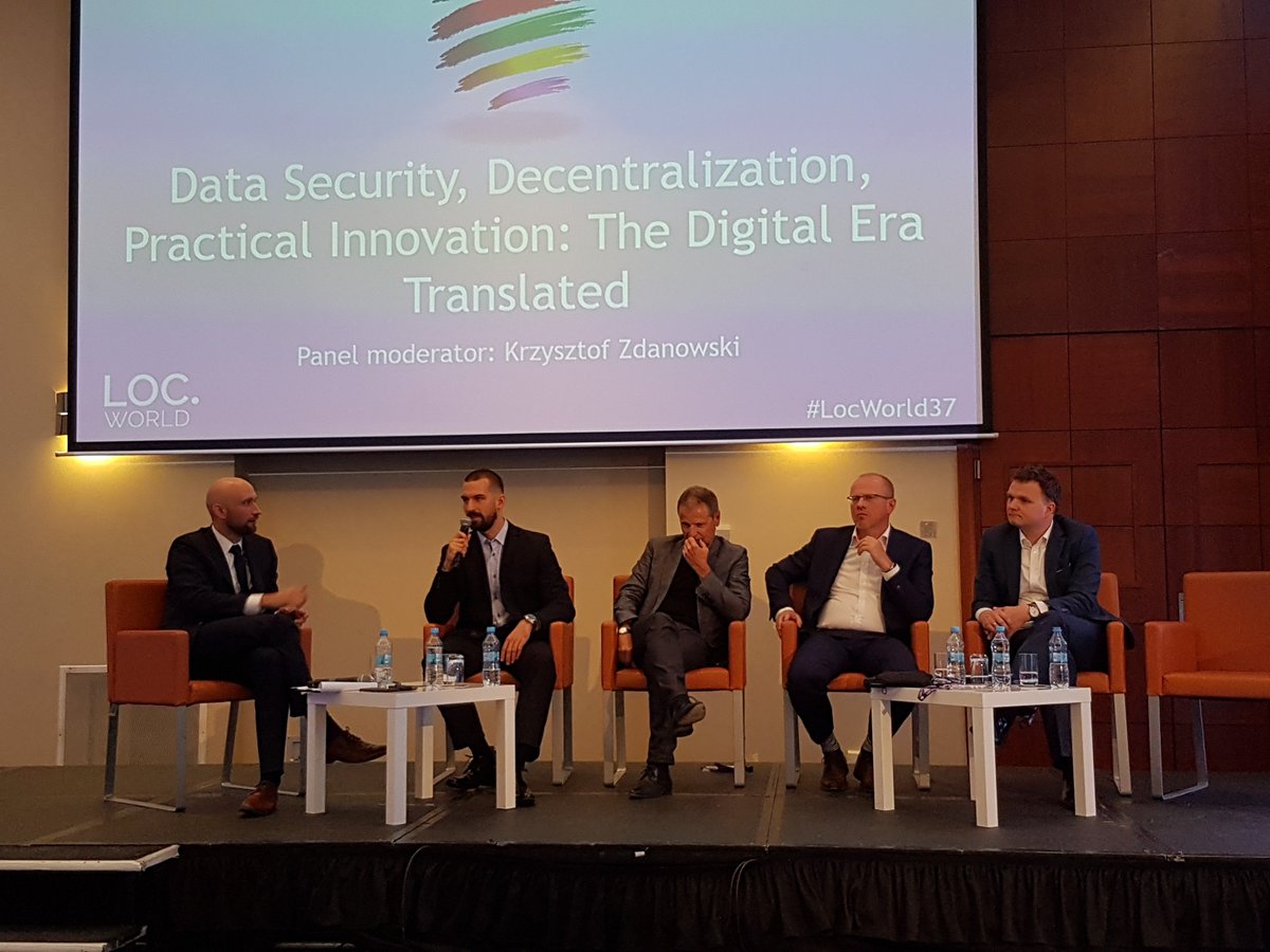 tkorwin's tweet photo. It was an honor to be a panelist during the #LocWorld37 conference in Warsaw.
Inspiring discussions with other great speakers including; Jadwiga Emilewicz, Robert Etches (English Ink), Krzysztof Zdanowski, Jan Michalski (Deloitte Digital), Ludwik Sobolewski
#Blockchain #DLT https://t.co/VN4ZN9ODsa