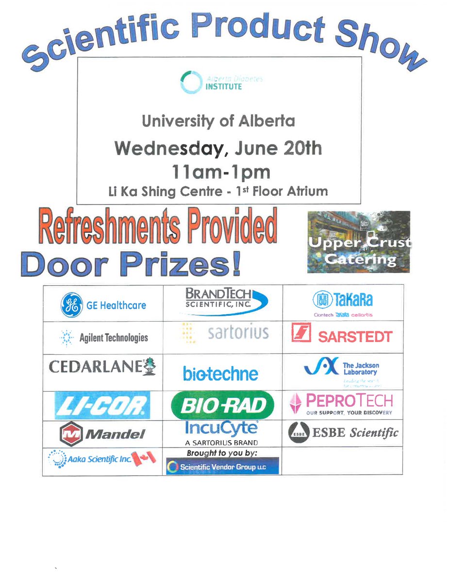 Alberta Diabetes (@albertadiabetes) on Twitter photo Visit the Scientific Product Show in the LKS Foyer tomorrow from 11 am - 1 pm Visit the Scientific Product Show in the LKS Foyer tomorrow from 11 am - 1 pm