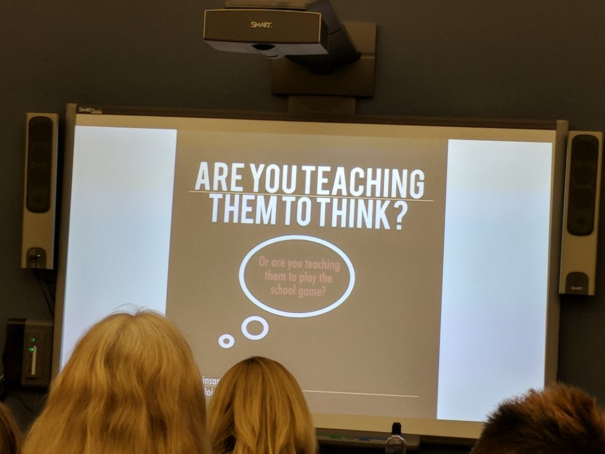 kmclaughlin158's tweet photo. Yes! Our reading instruction, and all instruction, should create independent thinkers, not kids who can answer questions correctly. @BurkinsandYaris #LIM2018 https://t.co/06djWx6d0i