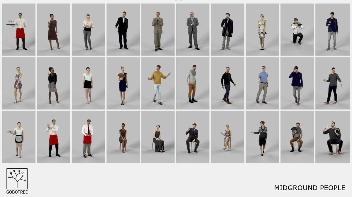 Did you know that most of our 3D people are now also available as a mid-ground models?
bit.ly/2I7g5y8 

#3Dpeople #3Dcharacters #Vray #3dsmax #realistic3Dhumans #3Drender #3Dentourage