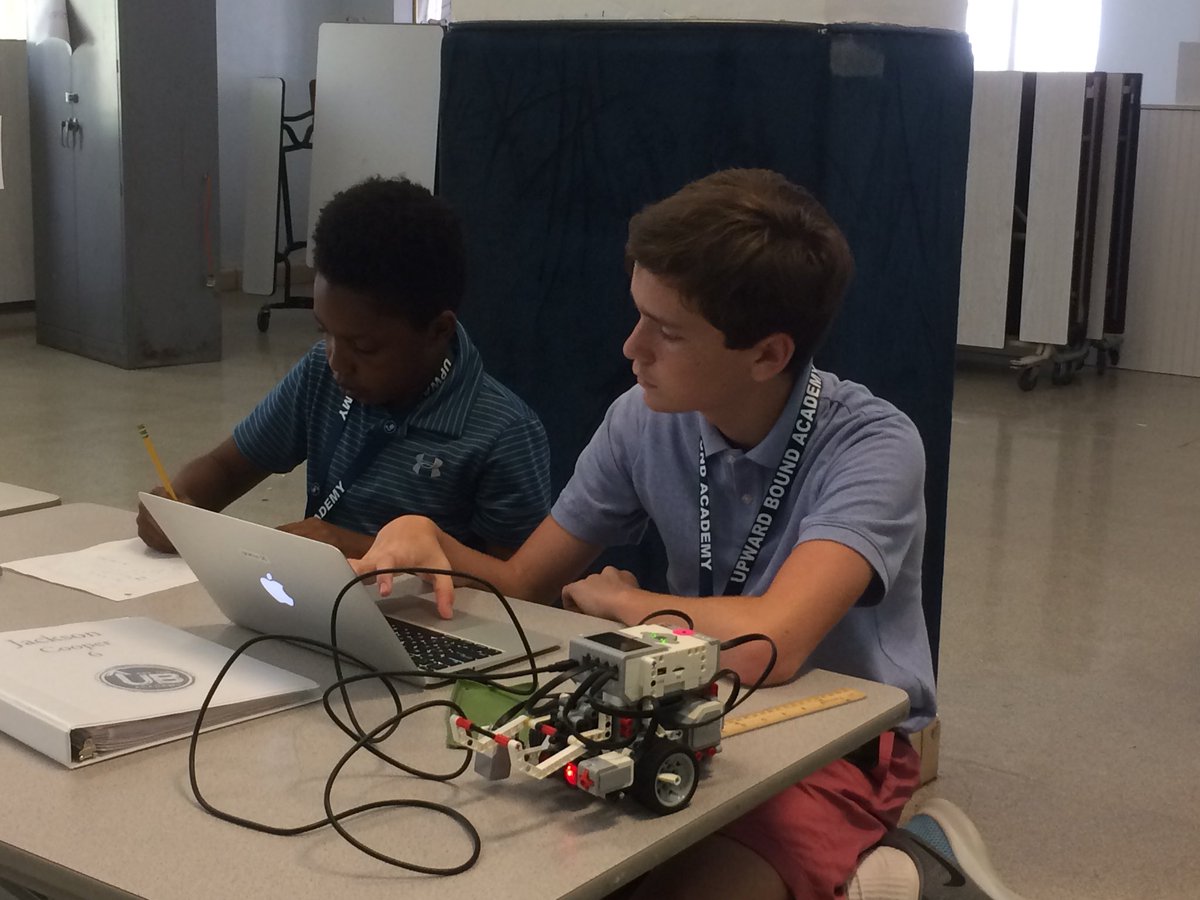 Planning, measuring, and teamwork. Another great robotics day <a href="/UBSLUH/">SLUHUpwardBound</a>!