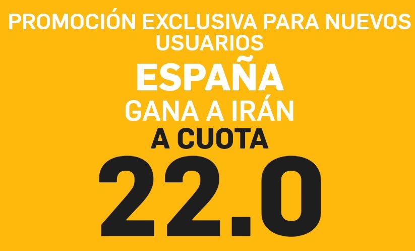 Juangayasalom's tweet photo. ���🇸 España gana a Irán
💵 Cuota: 22€
🖥 Solo si te registras desde
https://t.co/zzaGimD6Xa

💳 Si ingresas 25€ y me envias captura de pantalla a @juangaya entrarás en mi Premium https://t.co/xiqdESTFls