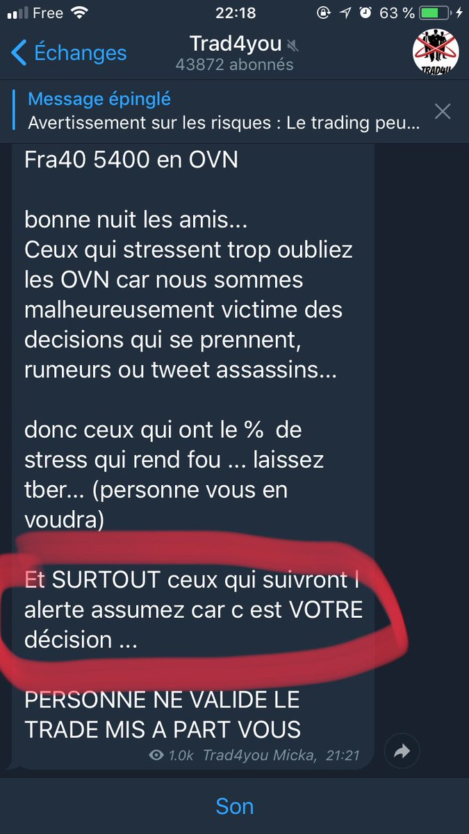 Mechekipue's tweet photo. Quand le trade est gagnant c’est grace a trad4you(« likez ca ou ca pour me remercier »), quand il est perdant, c’est VOTRE FAUTE! ASSUMEZ!!!! 😂😂😂. Quel charlatan!!!! https://t.co/YjXYGnacc5