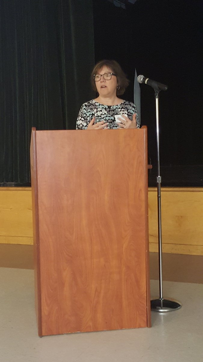 NextLI's tweet photo. Jill Cloonan of Longwood’s Public Library, introduced 'Reaching out to bring them in -a monthly program series (#SmileAwhile) geared towards adults with #specialneeds. #LILRC18 #NextLI https://t.co/1eqhGbodQX