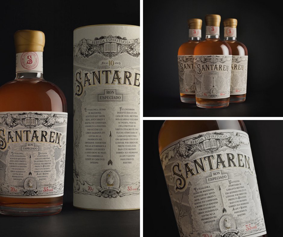 Ron Santaren ha sido reconocido en dos ocasiones con premios de diseño a su embalaje. Categoría de Oro en la A`Design Award &amp; Competition 2018 y premio ganador en el certamen Igdea International Graphic Design Award for the best packaging.
ronsantaren.com