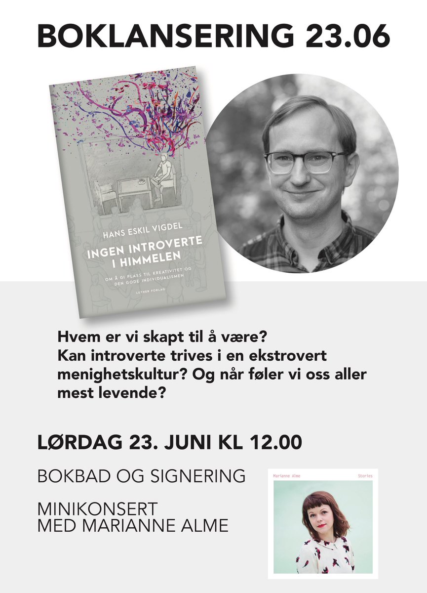hanseskil's tweet image. Vestlandslansering for «Ingen introverte i himmelen» på Ordet er ditt. Kommer du 🙂 @LundeForlagAS @lutherforlag #lansering #bok #boklansering #bokbad #kaffe #kaker #intervju