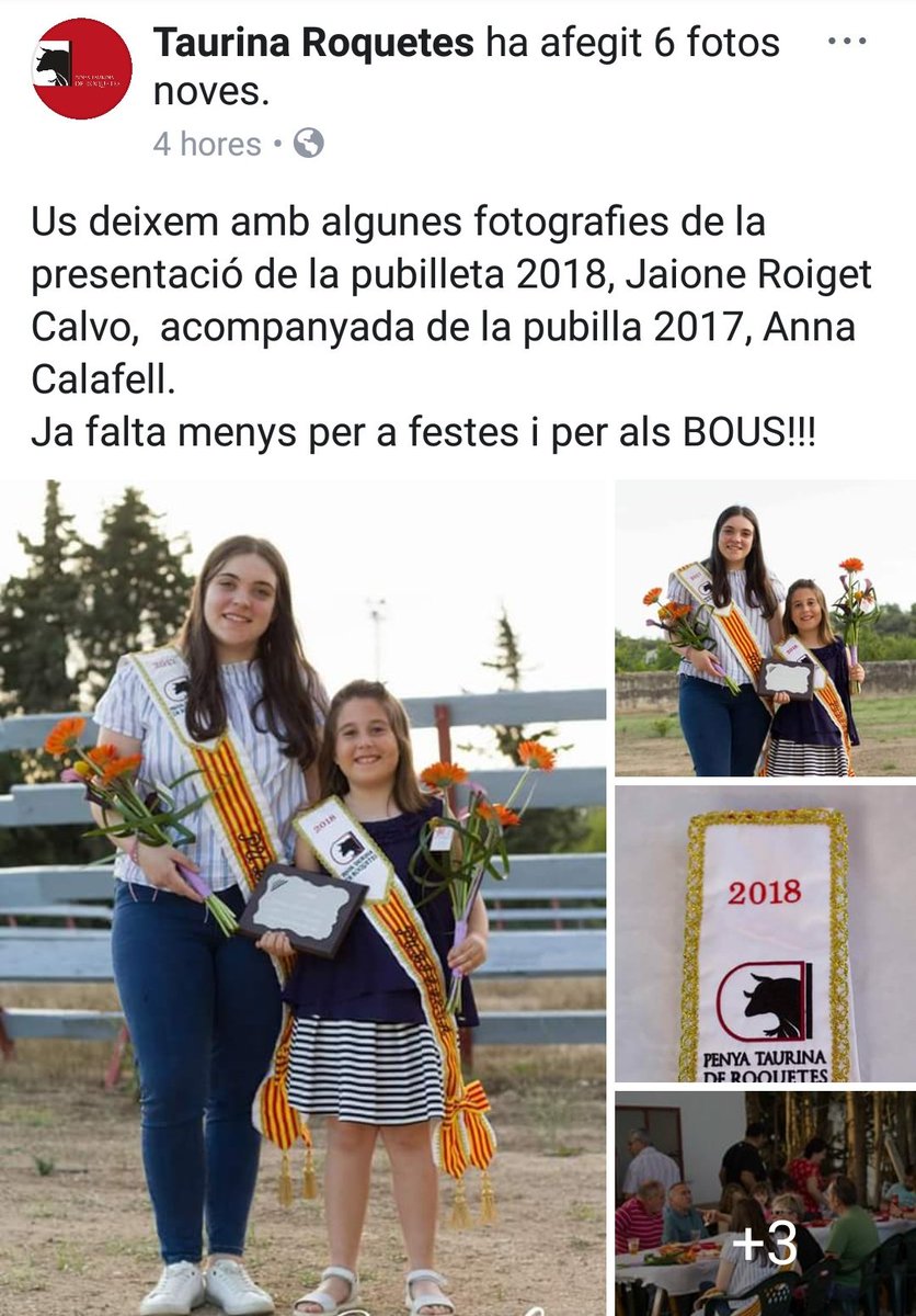 festesroquetes's tweet photo. Més presentacions de pubilles, en este cas el de la Penya Taurina #Prefestes 🔜🔜 #FMR18 #Roquetes https://t.co/Ma3TnzbAqC