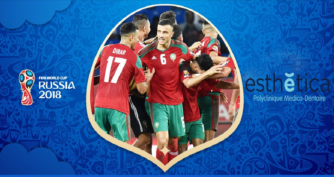 Esthetica5's tweet photo. De tout cœur avec l'équipe nationale. #coupeDuMonde #Tanger #médecin #denticte
قلوبنا معكم https://t.co/WQFyJXoH81