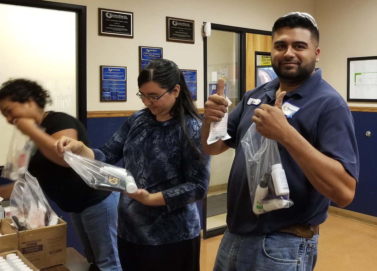 servicewireco's tweet photo. We wanted to share more photos from our amazing week last where. Our employees had the opportunity to work with Operation Gratitude and assembled packages to be sent to deployed soldiers. #servicewire #OperationGratitude https://t.co/tDPuSVkXk1
