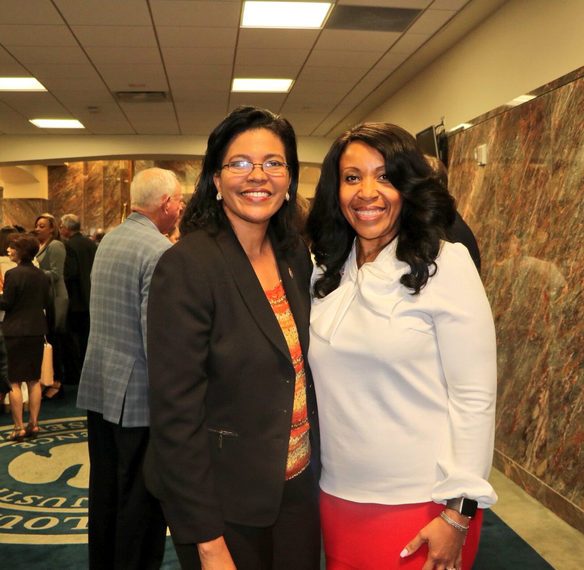 LA_Regents's tweet photo. Commissioner @KimHunterReed and Chancellor @LarissaSteib (@MyBRCC) at today’s budget hearing. >> #LaLege #LaGov #SupportLaHigherEd https://t.co/KKlHwp8DXc