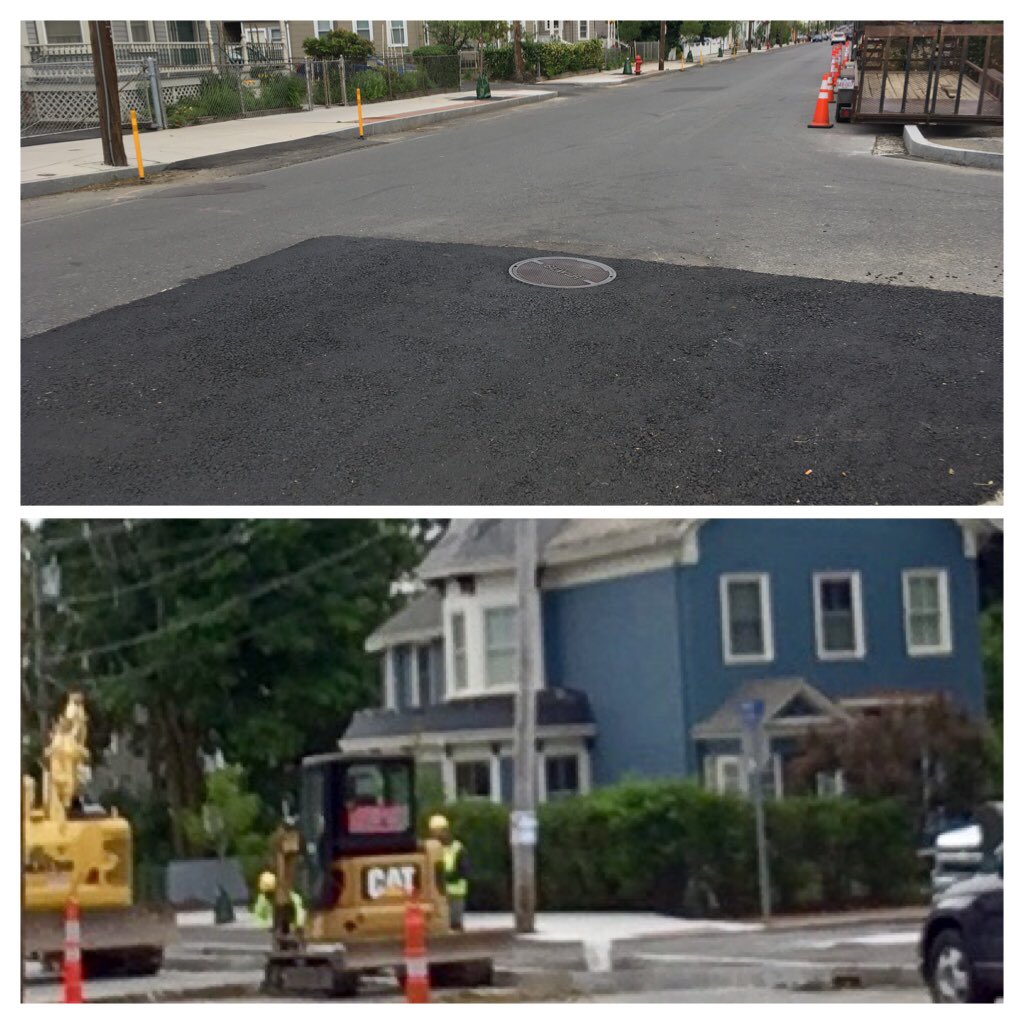 beaconSt02143's tweet photo. Heya @MassDOT, thanks for the new #patch! #holes #style #summer2018 https://t.co/fVqKXZQD2D