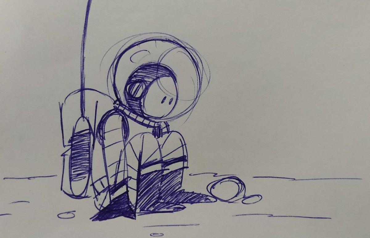 PDHorvath's tweet photo. Sadstronaut #doodle #art #drawing https://t.co/3v85Ozlhnq