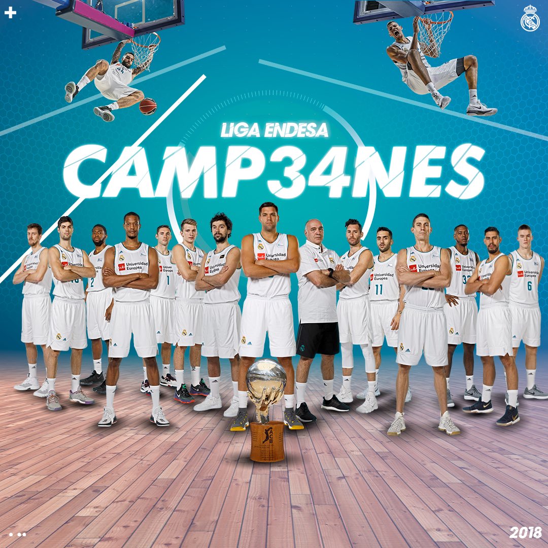 RMBaloncesto's tweet image. 🏆⛹ ¡¡#CAMP34NES de LIGA!!
#HalaMadrid | #PlayOffLigaEndesa