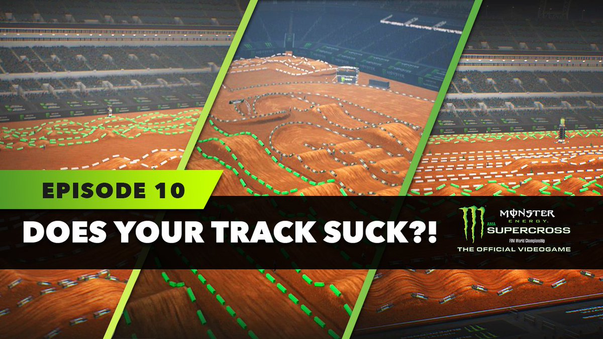 windham151's tweet photo. NEW EPISODE OF DOES YOUR TRACK SUCK? 
Monster Energy Supercross The Game!
VIDEO LINK > https://t.co/uaD3bDI5rf

#MonsterEnergy #SupercrossTheGame #TrackEditor #CustomTracks
#DoesYourTrackSuck #TrackReview #OnlineTracks https://t.co/BlxinfN1e0