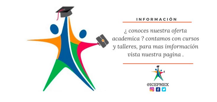 MexIcep's tweet image. ¿Conoces nuestra oferta académica? estamos en periodo de admisión.