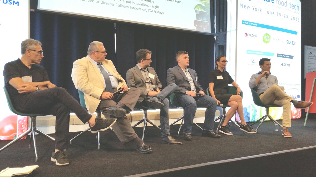 MeatlessMonday's tweet photo. It was great to see industry leaders and innovators at #FutureFoodTech talking about how the continued growth of the popularity of #plantbased foods and people going #MeatlessMonday and flexitarian is shaping the future of food! https://t.co/pDrGSUUZqr
